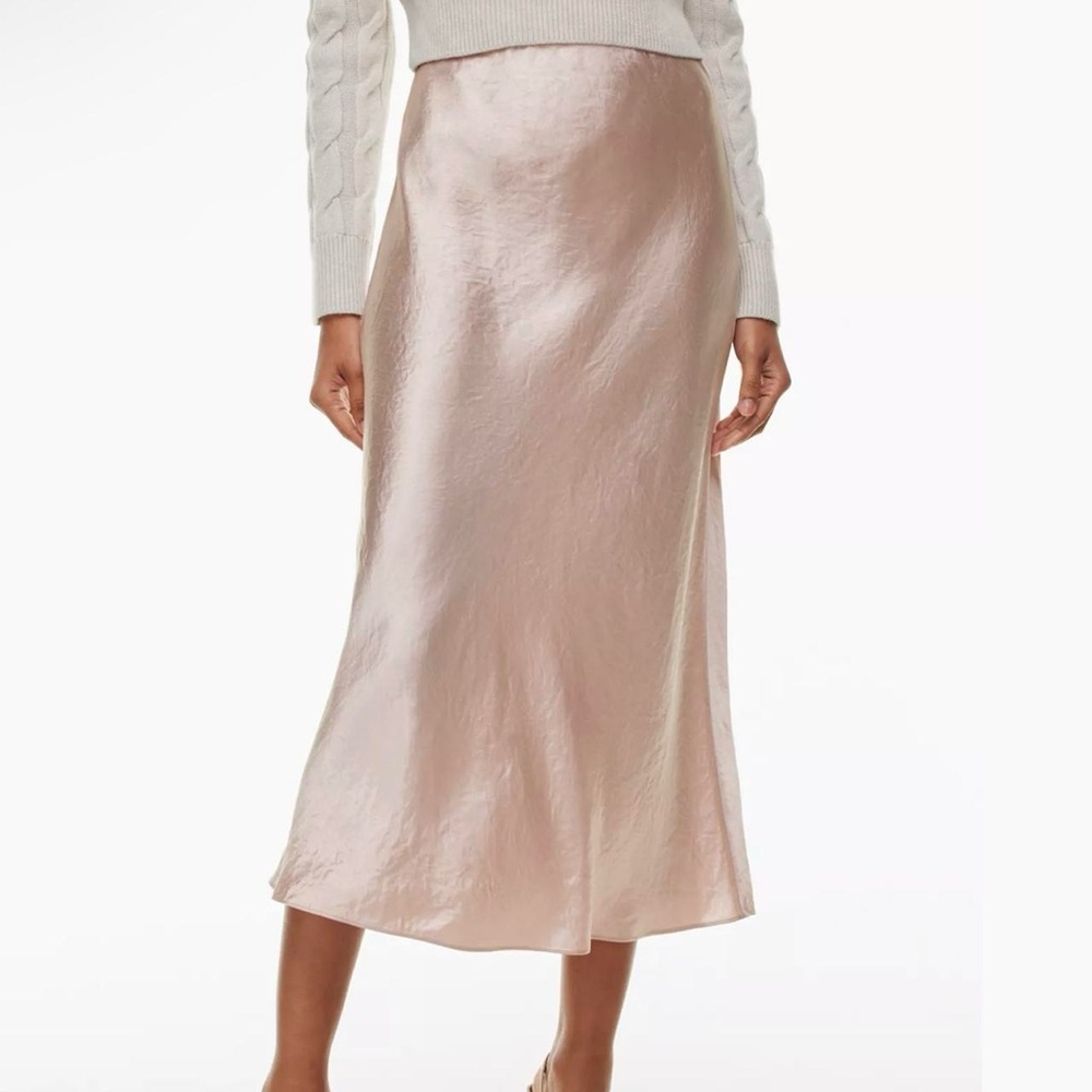 Babaton Women's Pink and Cream Skirt